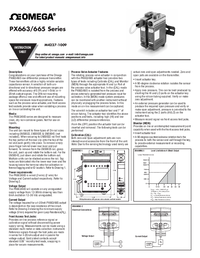 Thumbnail of document Manual - PX663-10D5V Din Rail Mountable, Differential Press. Transmitters